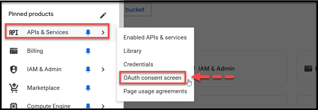Configuring the OAuth consent screen in Google Cloud