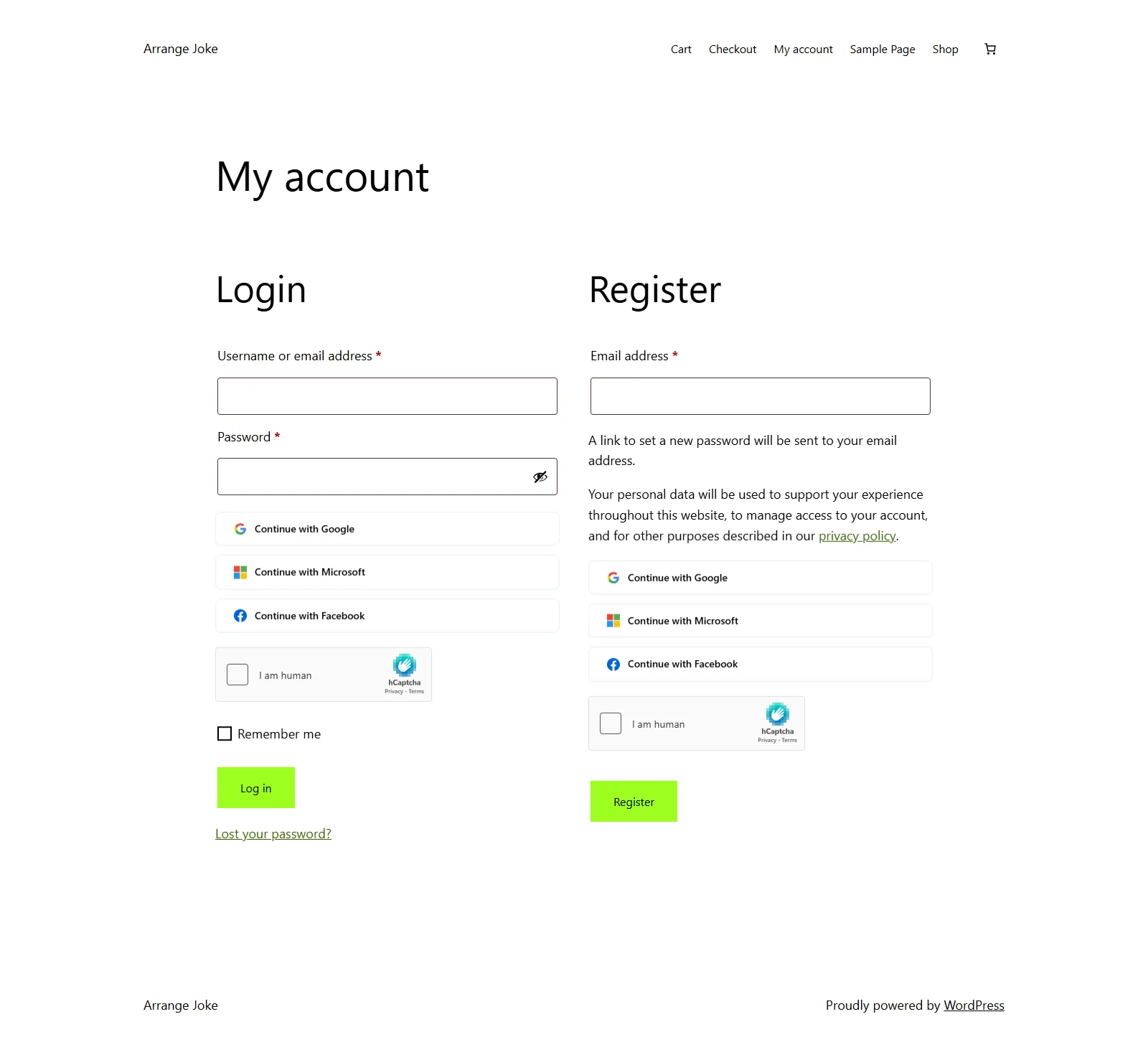 Security protection applied across multiple WordPress login pages
