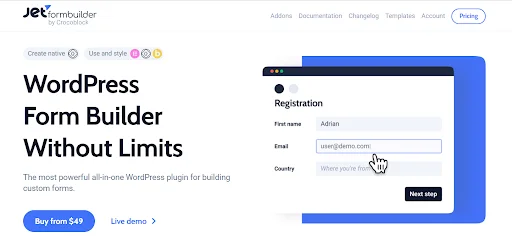 Jet Form Builder WordPress