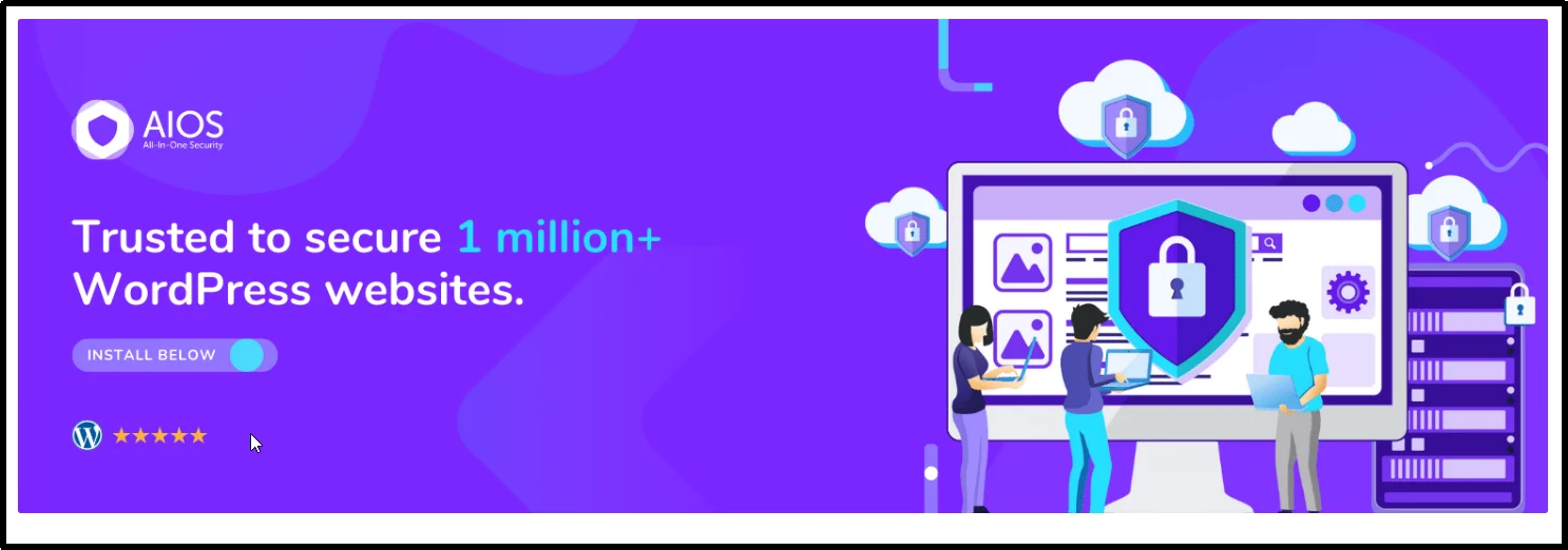 All In One Security plugin settings for WordPress login and firewall protection