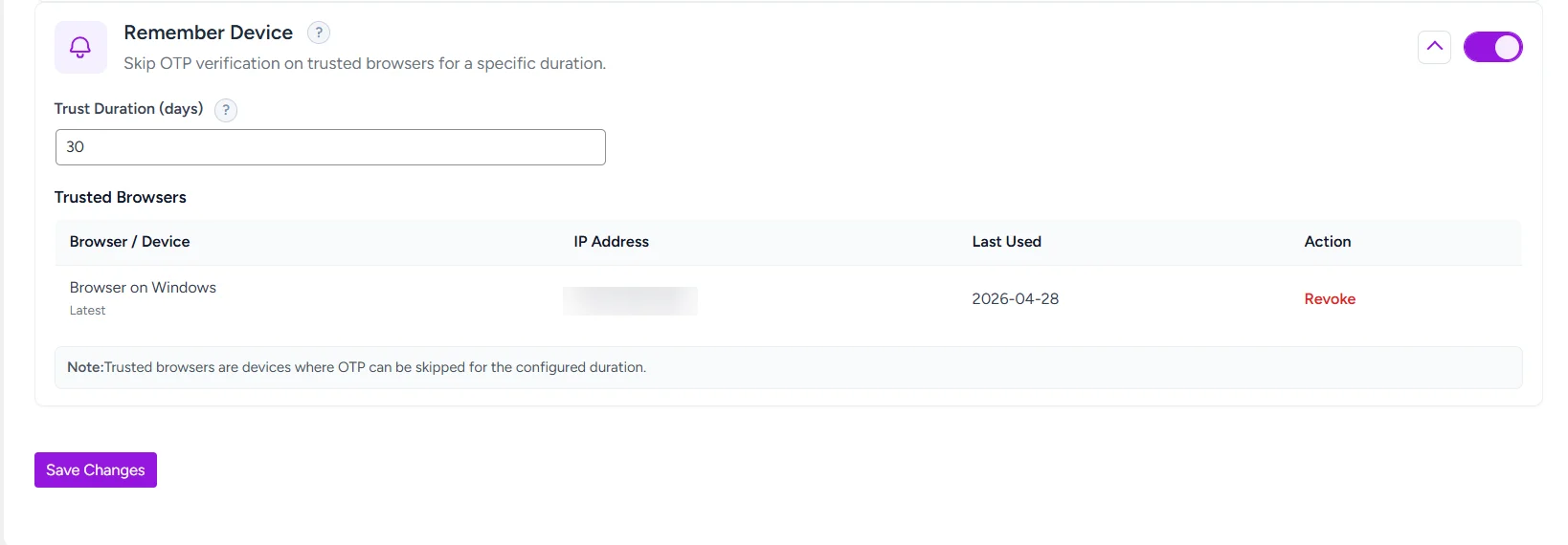Trusted Device Management