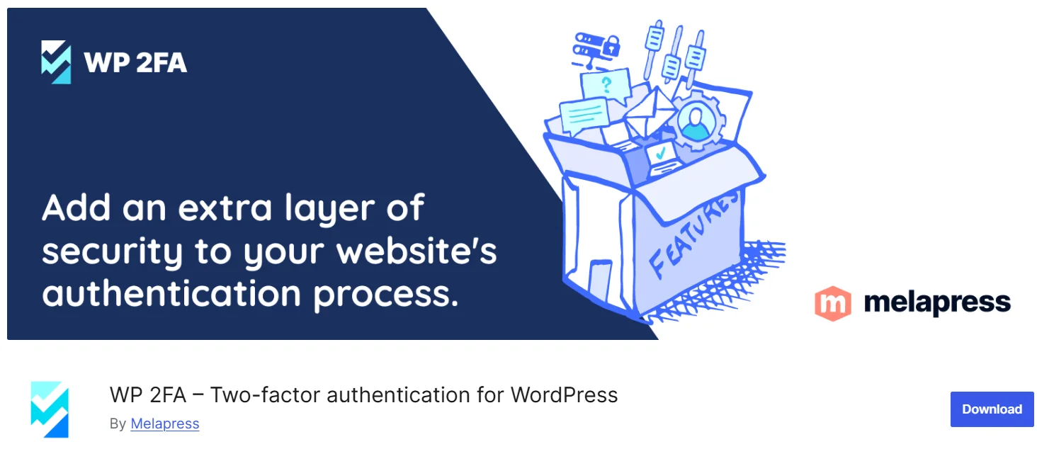 WP 2FA by Melapress plugin settings for WordPress two-factor authentication
