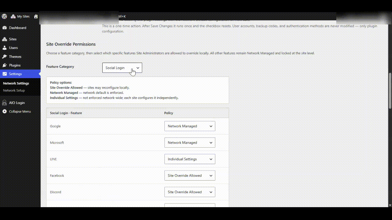 Feature-by-Feature Network Behavior